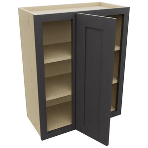 Fabuwood Galaxy Cobblestone WBC2430 Wall Corner Blind Cabinet, Open View