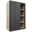 Fabuwood Galaxy Cobblestone WBC2436 Wall Corner Blind Cabinet, Front View