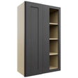 Fabuwood Galaxy Cobblestone WBC2439 Wall Corner Blind Cabinet, Front View