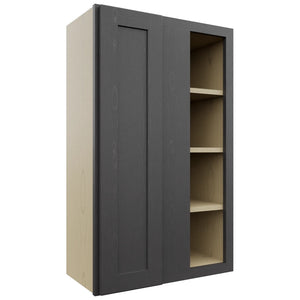 Fabuwood Galaxy Cobblestone WBC2439 Wall Corner Blind Cabinet, Front View