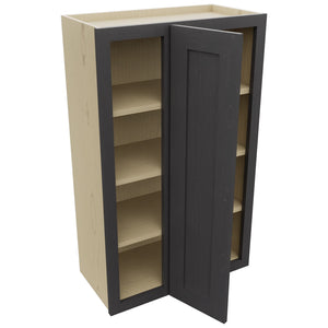 Fabuwood Galaxy Cobblestone WBC2439 Wall Corner Blind Cabinet, Open View
