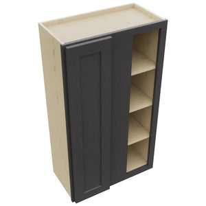 Fabuwood Galaxy Cobblestone WBC2442 Wall Corner Blind Cabinet, Top View