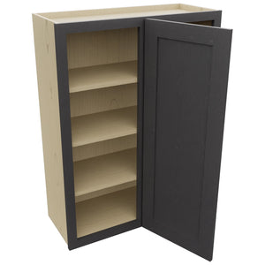 Fabuwood Galaxy Cobblestone WBC3039 Wall Corner Blind Cabinet, Open View