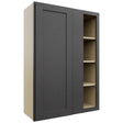 Fabuwood Galaxy Cobblestone WBC3042 Wall Corner Blind Cabinet, Front View
