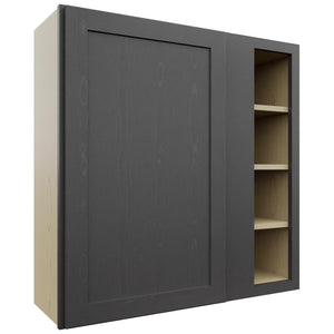 Fabuwood Galaxy Cobblestone WBC3636 Wall Corner Blind Cabinet, Front View