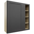 Fabuwood Galaxy Cobblestone WBC3639 Wall Corner Blind Cabinet, Front View
