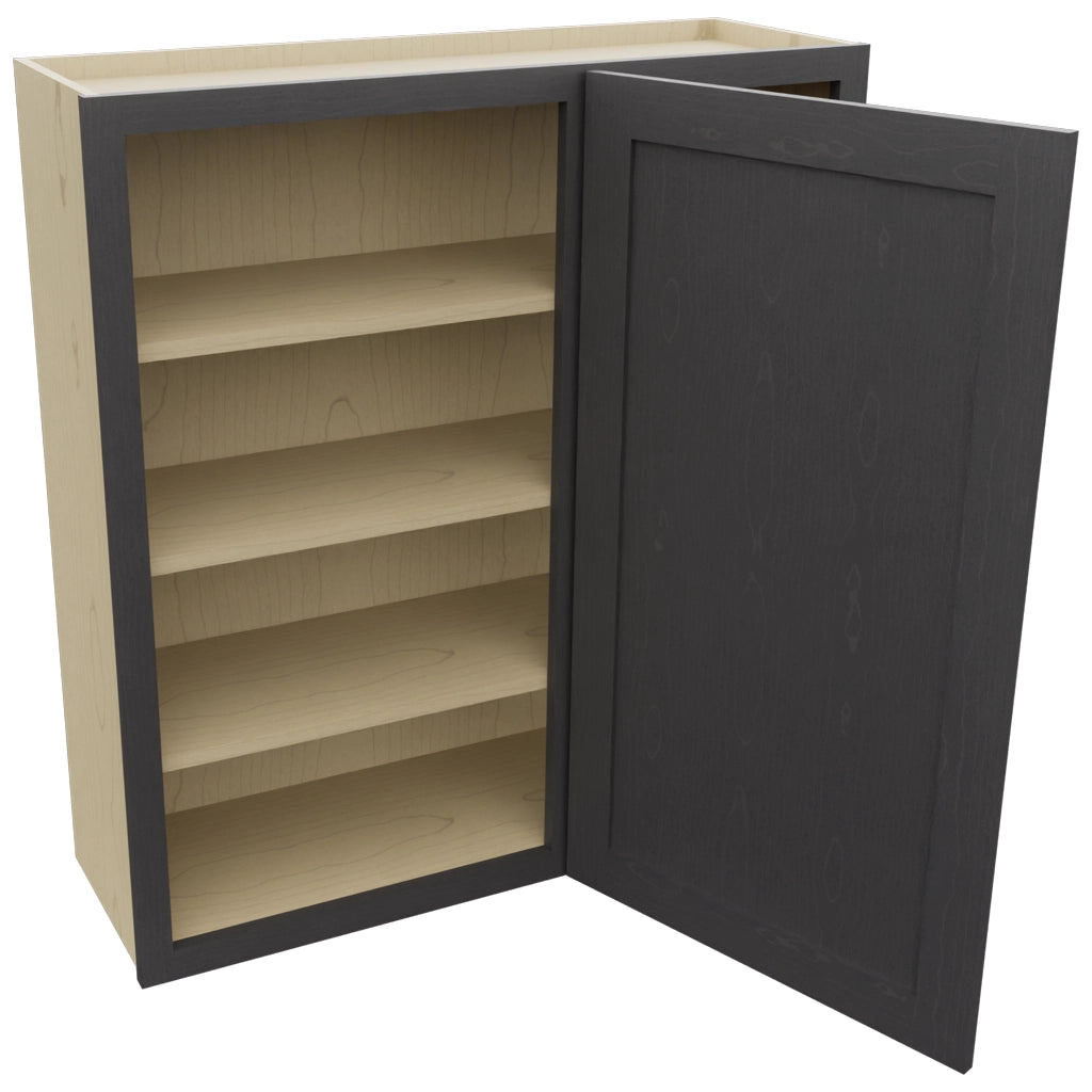 Fabuwood Galaxy Cobblestone WBC3639 Wall Corner Blind Cabinet, Open View