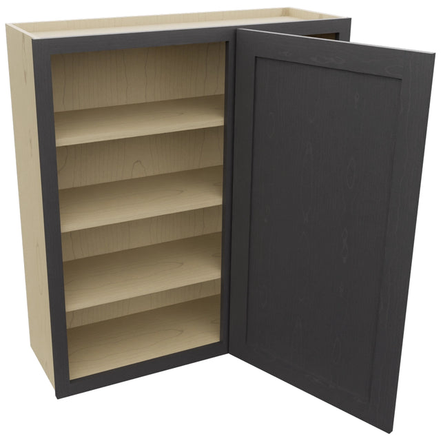 Fabuwood Galaxy Cobblestone WBC3639 Wall Corner Blind Cabinet, Open View
