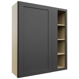 Fabuwood Galaxy Cobblestone WBC3642 Wall Corner Blind Cabinet, Front View