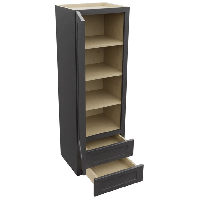 Fabuwood Galaxy Cobblestone WD1854 Wall Drawer Cabinet, Open View