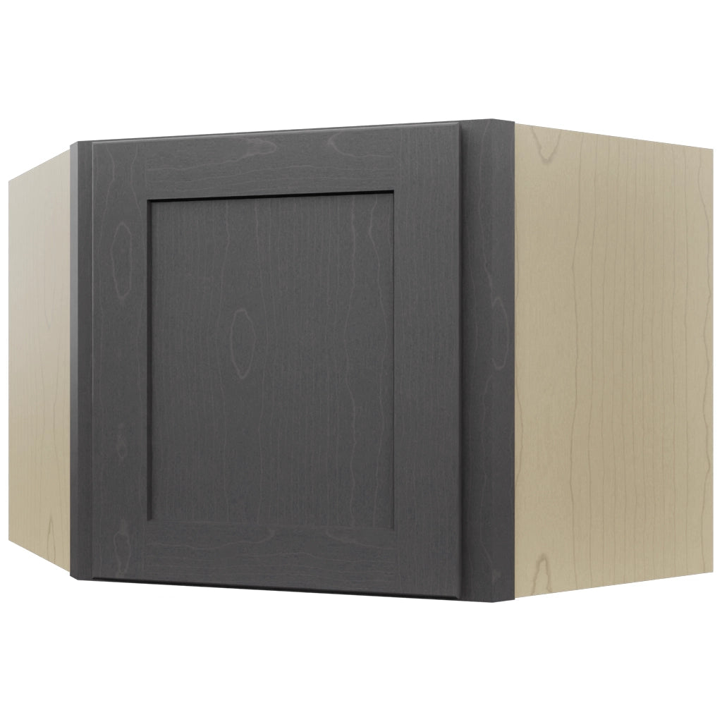 Fabuwood Galaxy Cobblestone WDC2418 Wall Corner Diagonal Cabinet, Front View