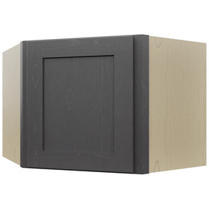Fabuwood Galaxy Cobblestone WDC2418 Wall Corner Diagonal Cabinet, Front View