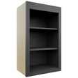 Fabuwood Galaxy Cobblestone WOS1830 Wall Open Shelf, Front View