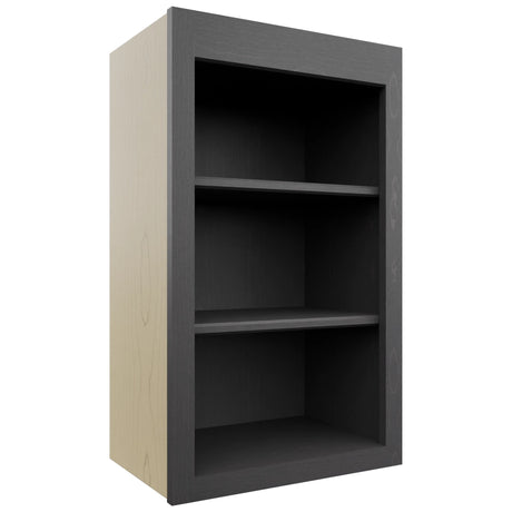 Fabuwood Galaxy Cobblestone WOS1830 Wall Open Shelf, Front View