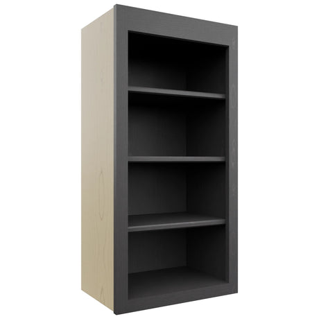 Fabuwood Galaxy Cobblestone WOS1836 Wall Open Shelf, Front View