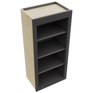 Fabuwood Galaxy Cobblestone WOS1839 Wall Open Shelf, Top View