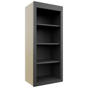 Fabuwood Galaxy Cobblestone WOS1842 Wall Open Shelf, Front View