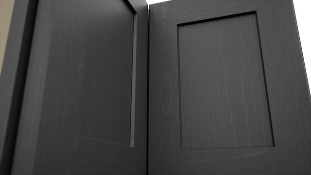 Fabuwood Galaxy Cobblestone WPC2415 Wall Corner Pie Cabinet, Detail View