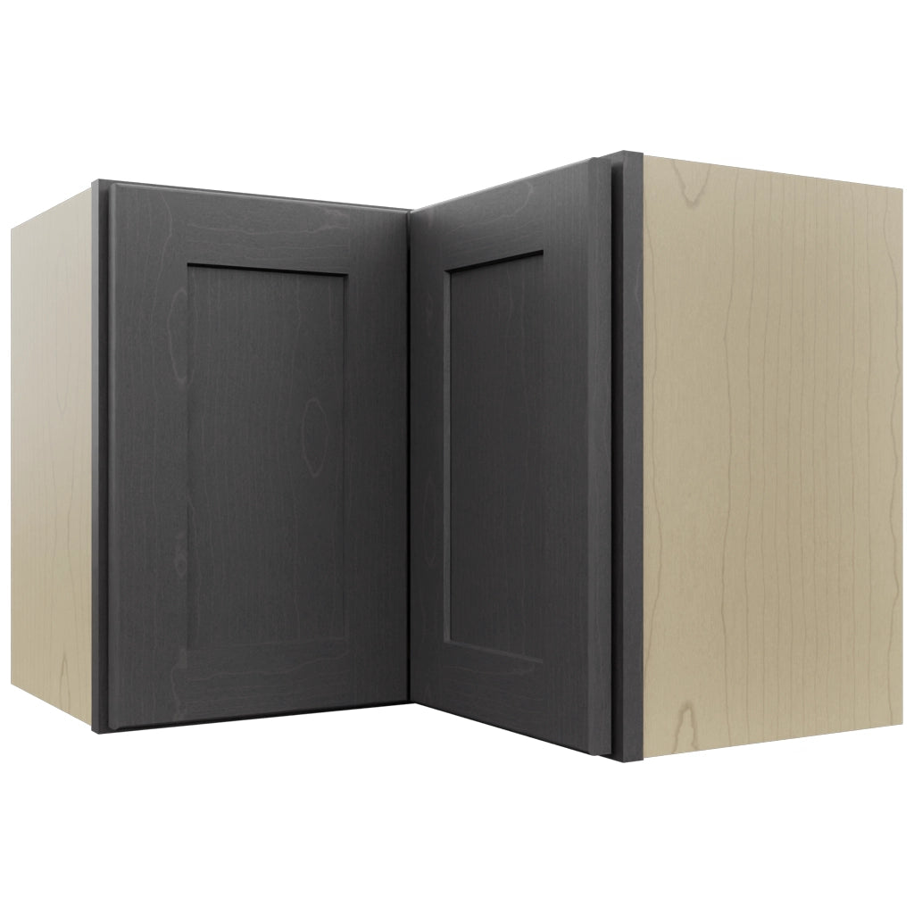 Fabuwood Galaxy Cobblestone WPC2418 Wall Corner Pie Cabinet, Front View