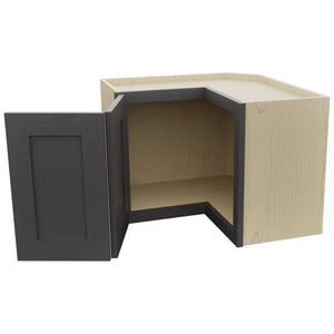 Fabuwood Galaxy Cobblestone WPC2418 Wall Corner Pie Cabinet, Open View