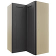 Fabuwood Galaxy Cobblestone WPC2436 Wall Corner Pie Cabinet, Front View