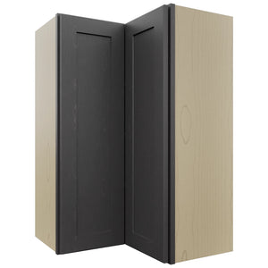 Fabuwood Galaxy Cobblestone WPC2436 Wall Corner Pie Cabinet, Front View