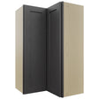 Fabuwood Galaxy Cobblestone WPC2439 Wall Corner Pie Cabinet, Front View