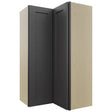 Fabuwood Galaxy Cobblestone WPC2442 Wall Corner Pie Cabinet, Front View