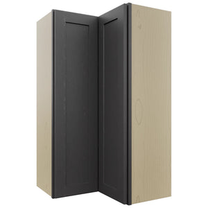 Fabuwood Galaxy Cobblestone WPC2442 Wall Corner Pie Cabinet, Front View