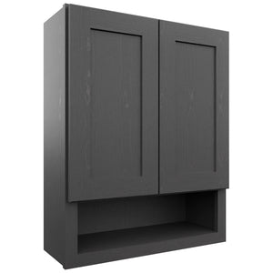 Fabuwood Galaxy Cobblestone WVS2430 Vanity Wall Storage, Front View
