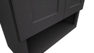 Fabuwood Galaxy Cobblestone WVS2430 Vanity Wall Storage, Detail View