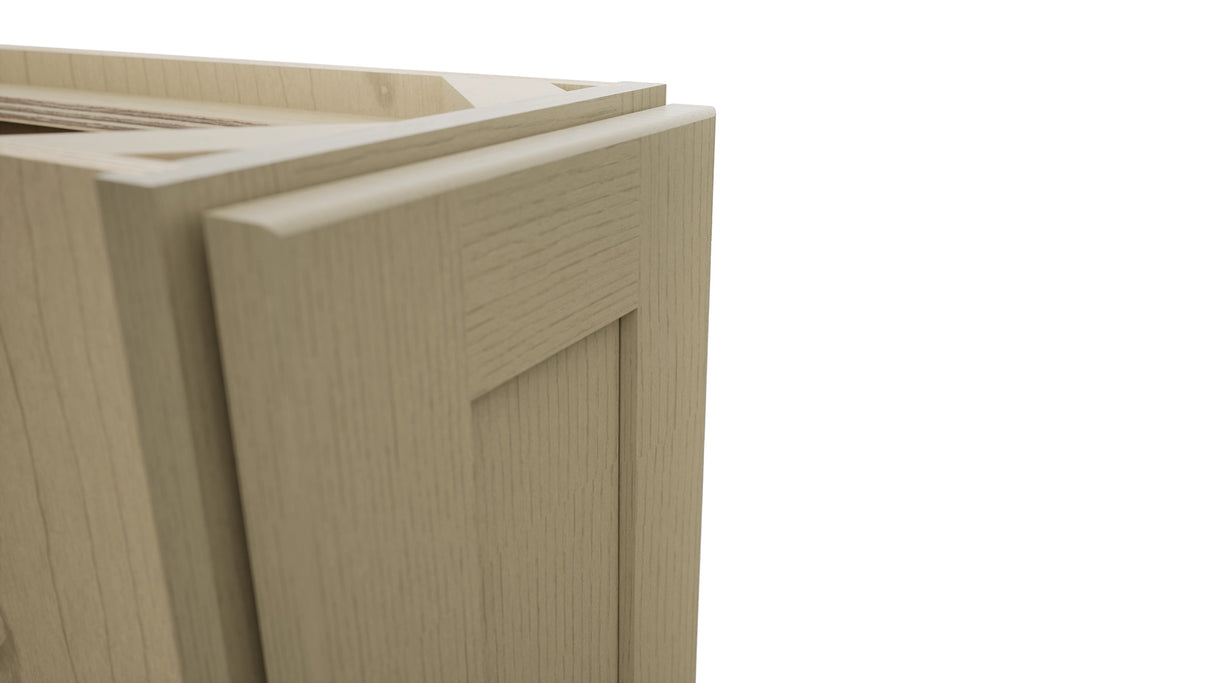 Fabuwood Galaxy Desert Oak B09FD Base Full Door Cabinet, Detail View