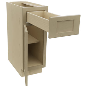 Fabuwood Galaxy Desert Oak B12 Base Standard Cabinet, Open View