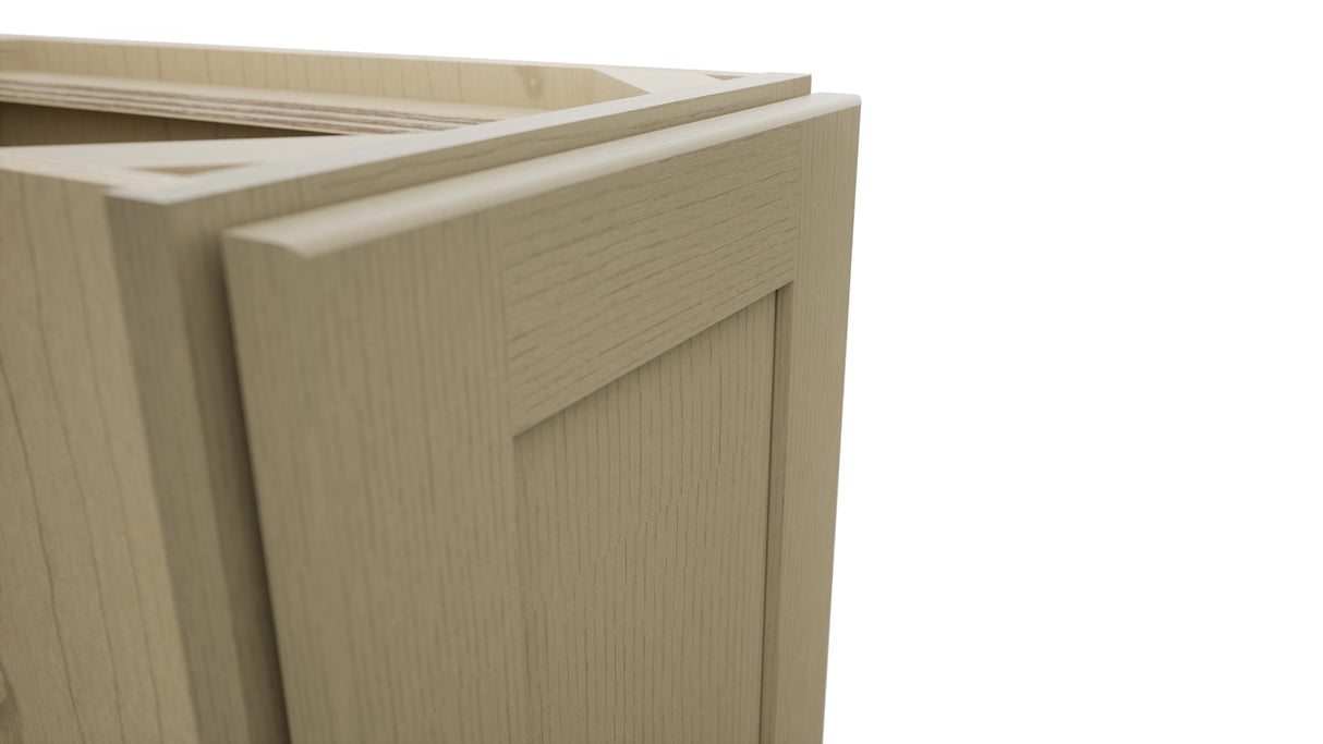 Fabuwood Galaxy Desert Oak B12FD Base Full Door Cabinet, Detail View