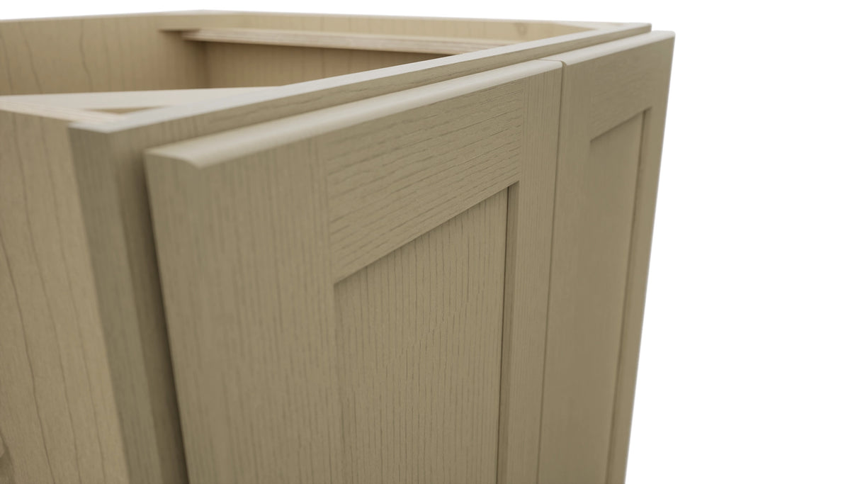 Fabuwood Galaxy Desert Oak B24FD Base Full Door Cabinet, Detail View