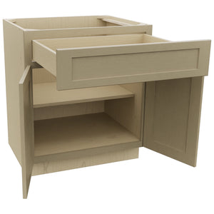 Fabuwood Galaxy Desert Oak B30 Base Standard Cabinet, Open View