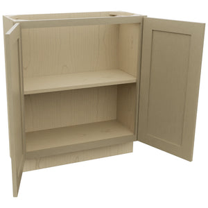 Fabuwood Galaxy Desert Oak B30FD-12D Base Full Door Cabinet, Open View