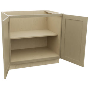 Fabuwood Galaxy Desert Oak B36FD Base Full Door Cabinet, Open View
