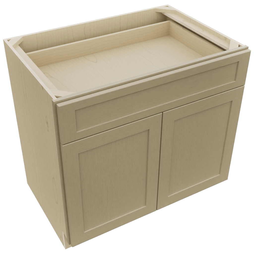 Fabuwood Galaxy Desert Oak B36SDF Base Standard Cabinet, Top View