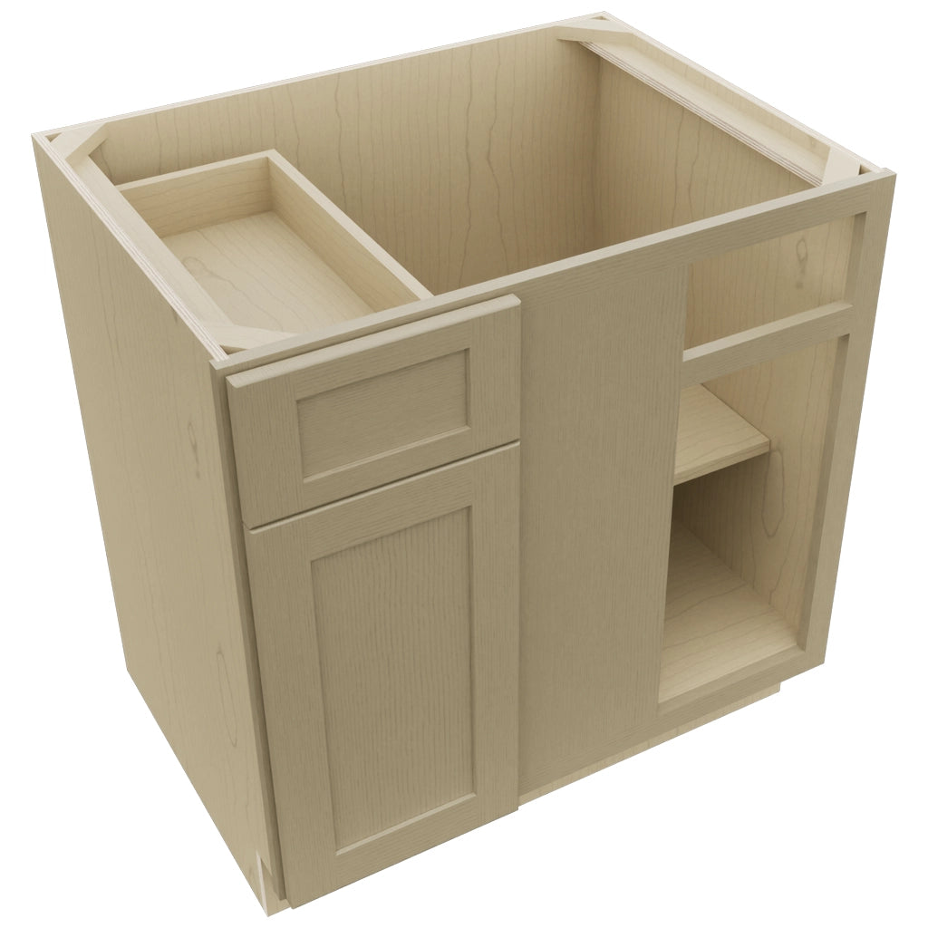 Fabuwood Galaxy Desert Oak BLB39/42 Base Corner Blind Cabinet, Top View
