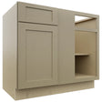 Fabuwood Galaxy Desert Oak BLB42/45 Base Corner Blind Cabinet, Front View