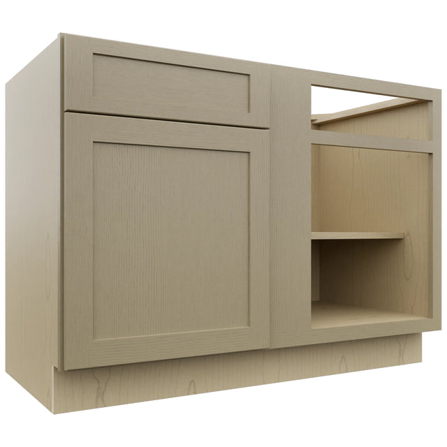 Fabuwood Galaxy Desert Oak BLB48/51 Base Corner Blind Cabinet, Front View