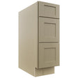 Fabuwood Galaxy Desert Oak DB12 Base 3 Drawers Cabinet, Front View