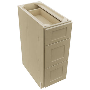 Fabuwood Galaxy Desert Oak DB12 Base 3 Drawers Cabinet, Top View