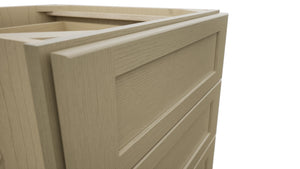 Fabuwood Galaxy Desert Oak DB21-4 Base 4 Drawers Cabinet, Detail View
