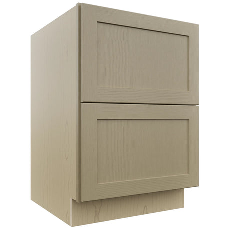 Fabuwood Galaxy Desert Oak DB24-2 Base 2 Drawers Cabinet, Front View