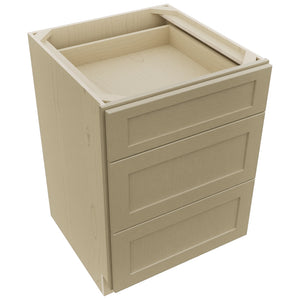 Fabuwood Galaxy Desert Oak DB24 Base 3 Drawers Cabinet, Top View