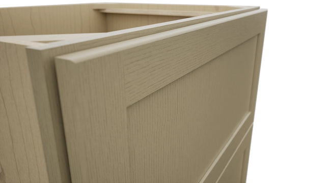 Fabuwood Galaxy Desert Oak DB30-2 Base 2 Drawers Cabinet, Detail View
