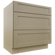 Fabuwood Galaxy Desert Oak DB33 Base 3 Drawers Cabinet, Front View
