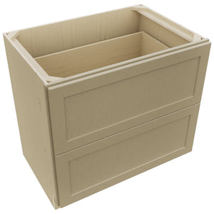 Fabuwood Galaxy Desert Oak DB36-2 Base 2 Drawers Cabinet, Top View
